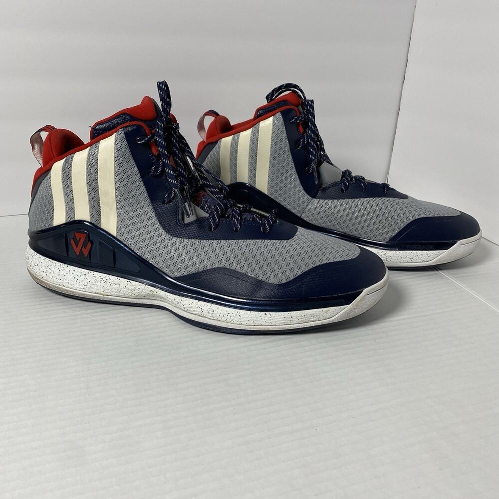 Adidas John Wall 1 Gray‎ Basketball Mens Shoes 13 Sneakers Athletic High Top Sig